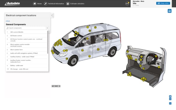 3D Vehicle Component Transparent Layout